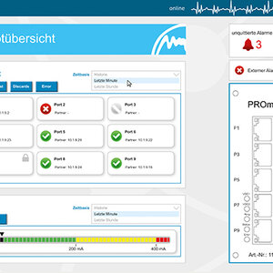 Übersichtliche Webinterface zeigt Portbelegung und –status auf einen Blick.