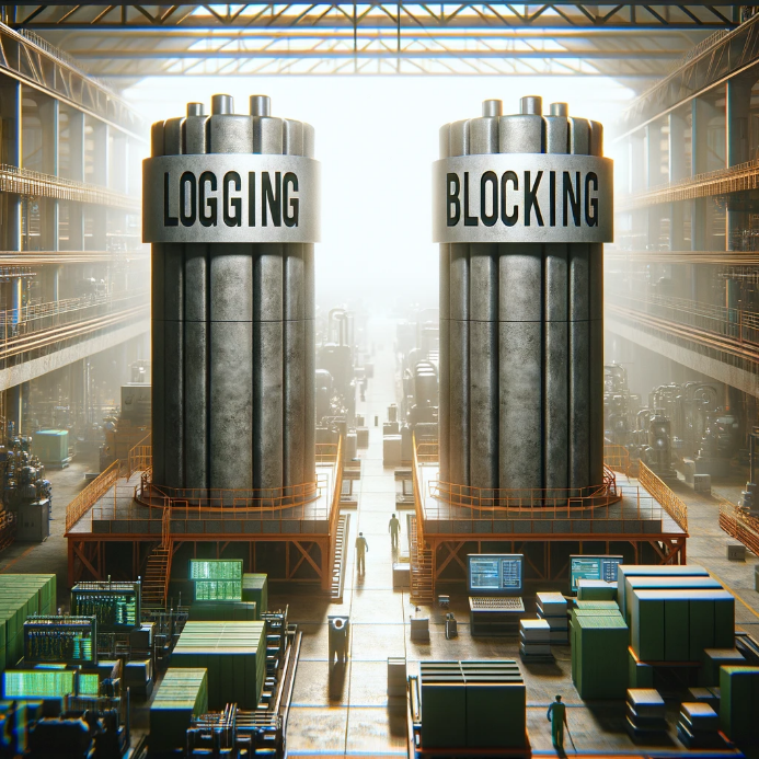 Blocking vs. Logging - Glossar IEC 62443