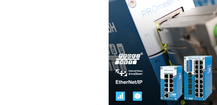 Ethernet/ PROFINET managed switches PROmesh