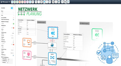 Network planning of industrial networks: Software for network planning