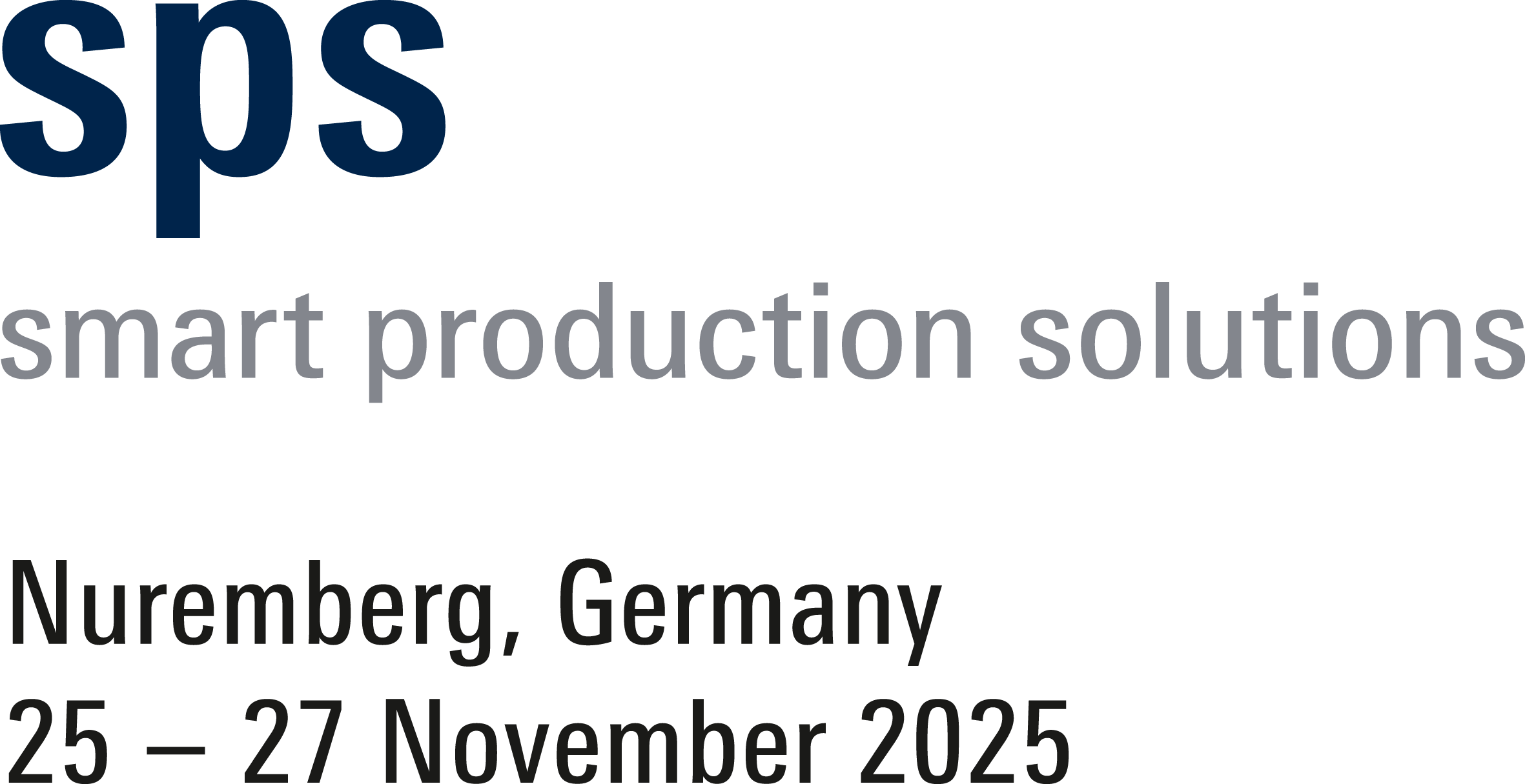 Logo SPS smart production solutions 2025
