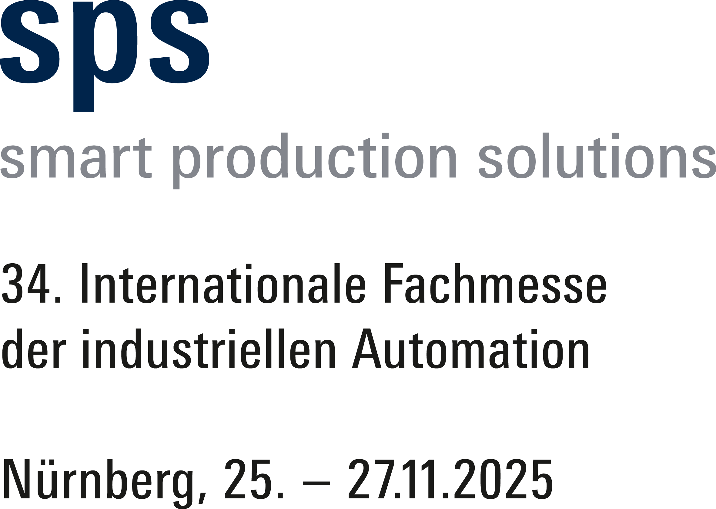 Logo SPS smart production solutions 2025
