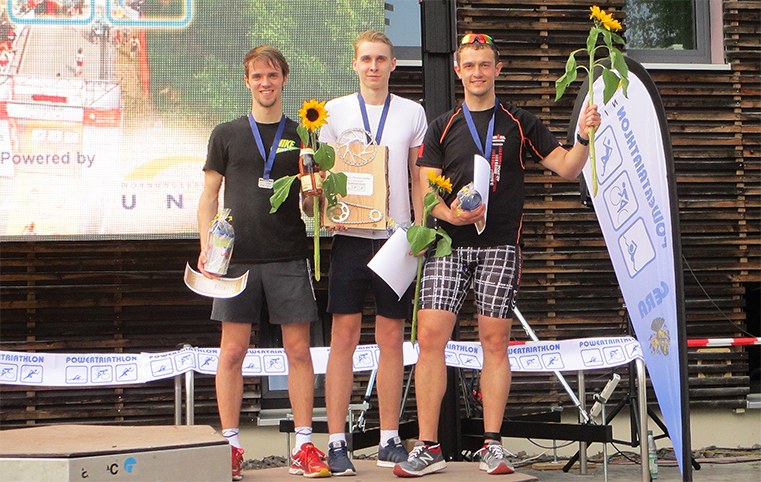 Firmen-Triathleten erklimmen das Podest