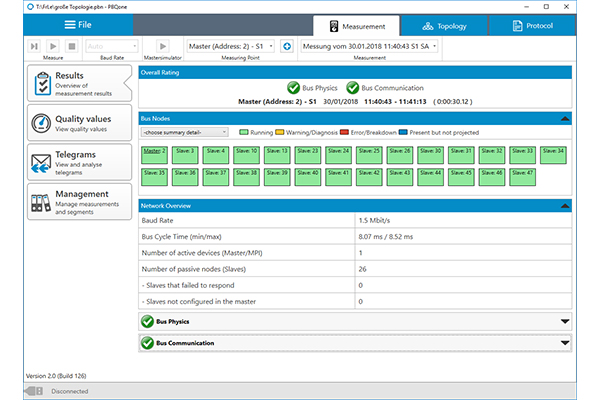 PB-Q ONE diagnostic view
