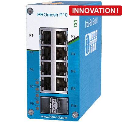 Industrial Switch for Ethernet and PROFINET - PROmesh P10